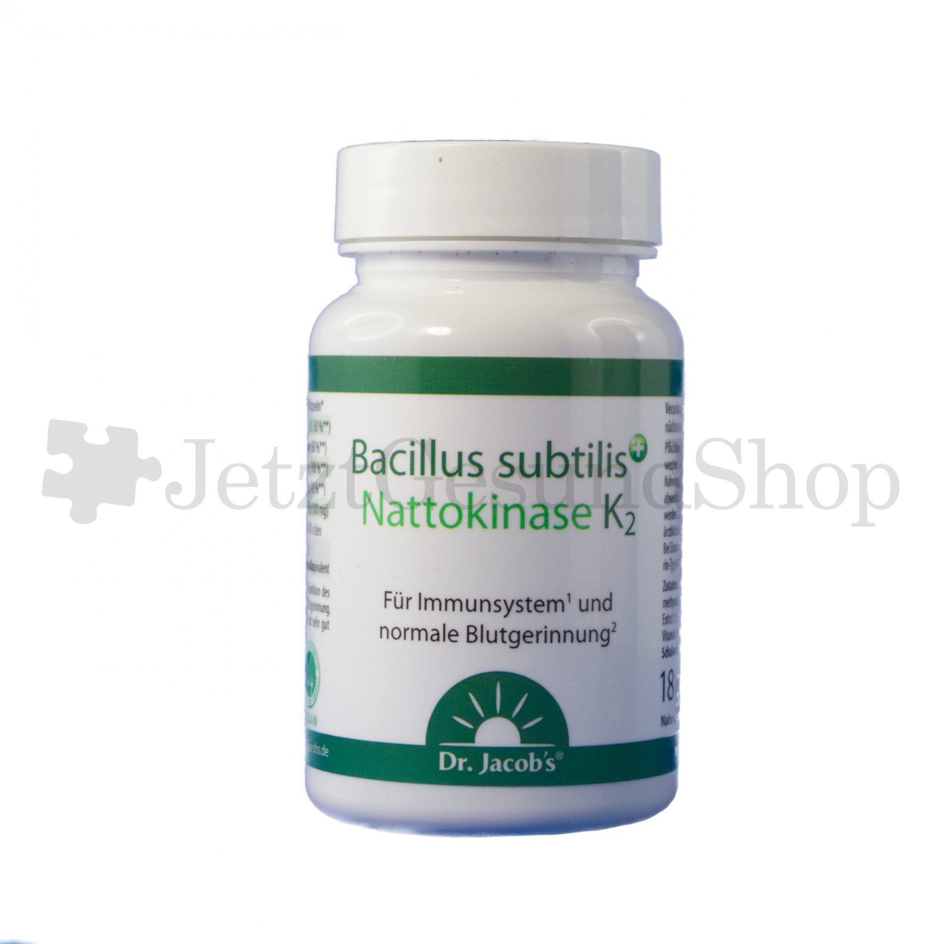 Bacillus subtilis plus Nattokinase K2 18 g (60 Kapseln)