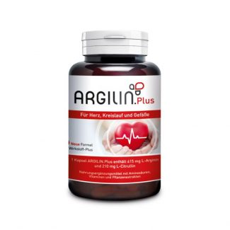 ARGILIN.Plus Arginin/Citrullin und 7 Herz-Kreislauf-Vitalstoffe, 240 vegane Kapseln (HPMC)